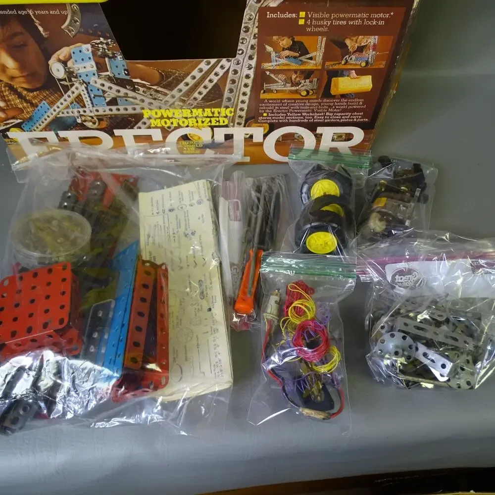 Vtg Gabriel Powermatic Motorized Erector Set #36144 Metal Building Toy